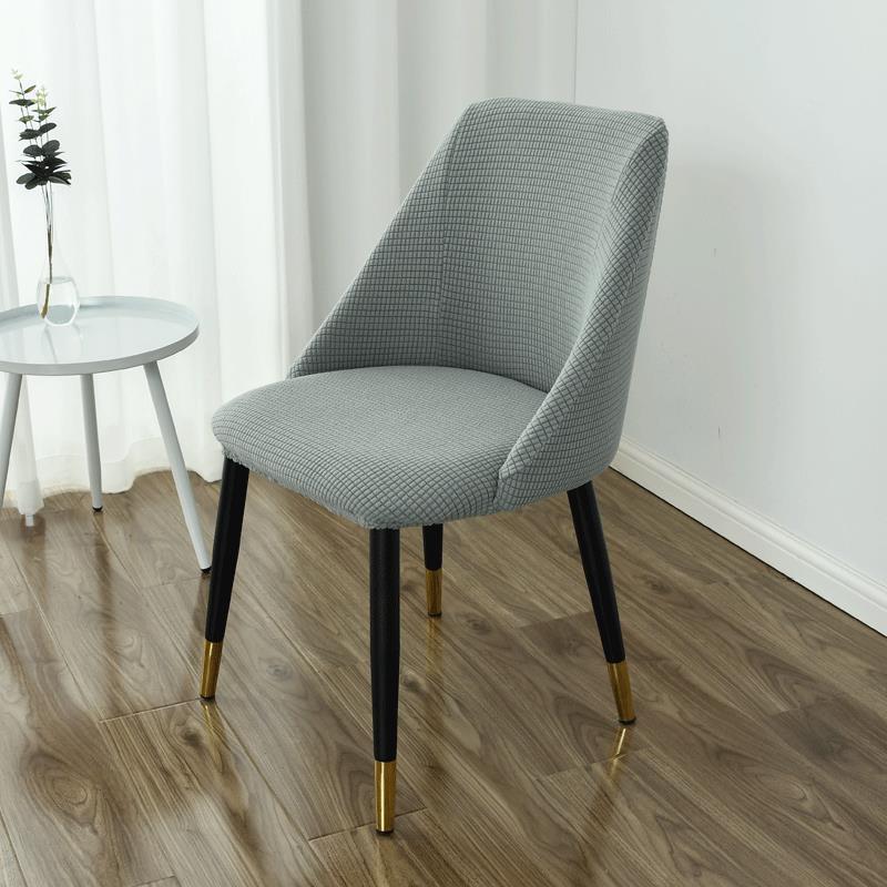 Cubierta de silla de comedor semicircular de grano de maíz simple moderno, respaldo de mesa de comedor para el hogar, funda de silla universal para cuatro estaciones, hogar