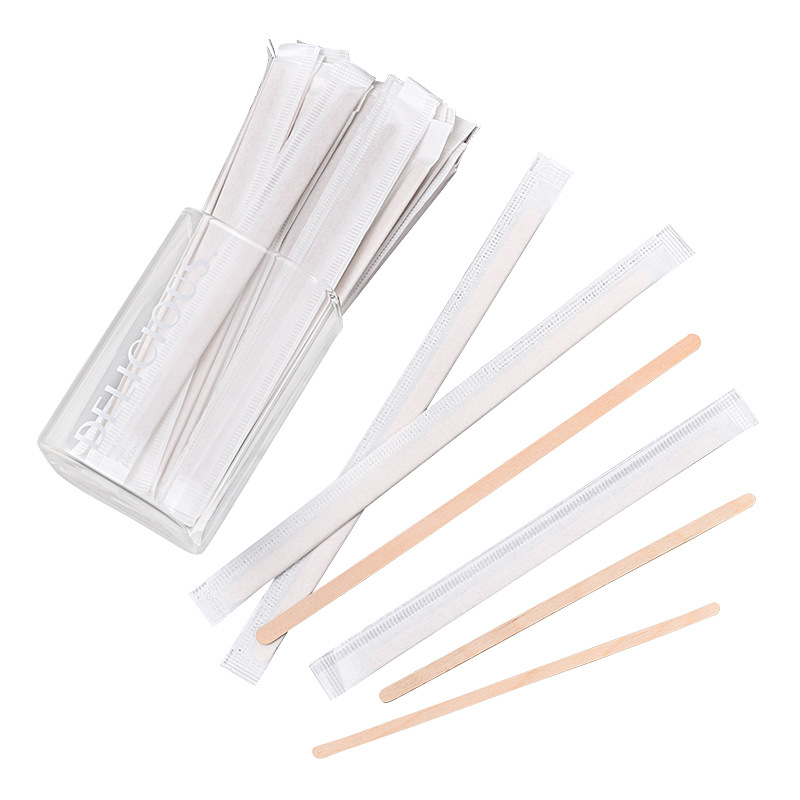 Barra de batida de café desechable madera leche infantil en polvo barra de batida de leche empaquetada independiente té de leche bebida caliente barra de batida transfronteriza