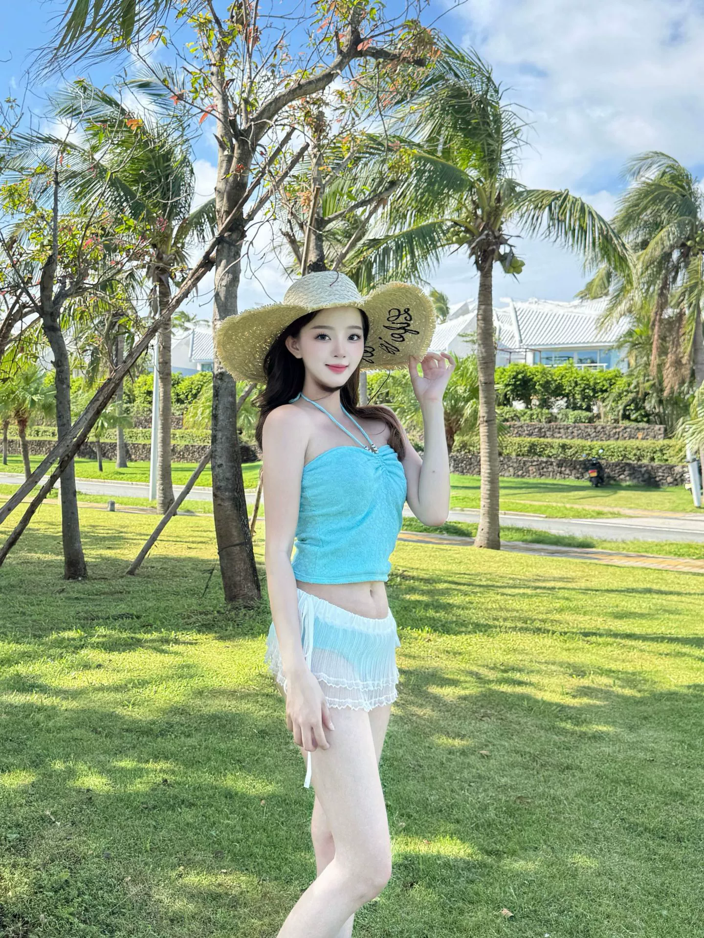 Плавки? нет: Swimwear, lace sexy top with cups, skirt, summer set