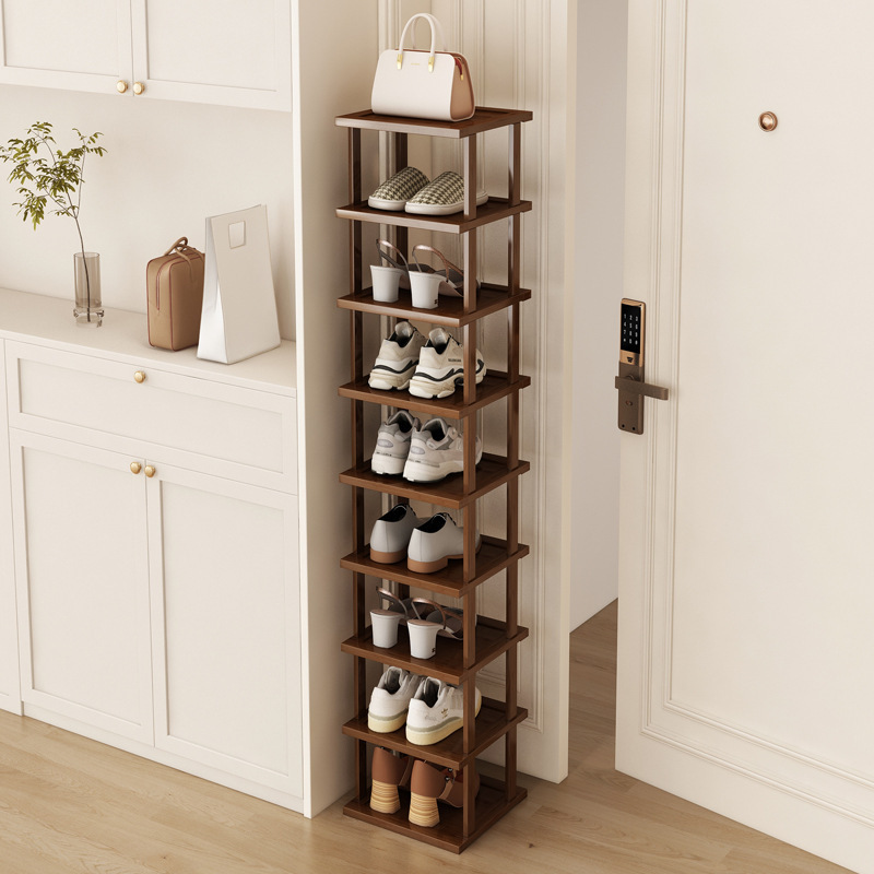 Bamboo Shoe Rack for Home Use, Economical Multi-Layer Shoe Storage Solution for Entryway, Space-Saving Shoe Cabinet for Rental Apartments, Small Shoe Rack Bamboo Shoe Rack for Home Use, Economical Multi-Layer Shoe Storage Solution for Entryway, Space-Saving Shoe Cabinet for Rental Apartments, Small Shoe Rack