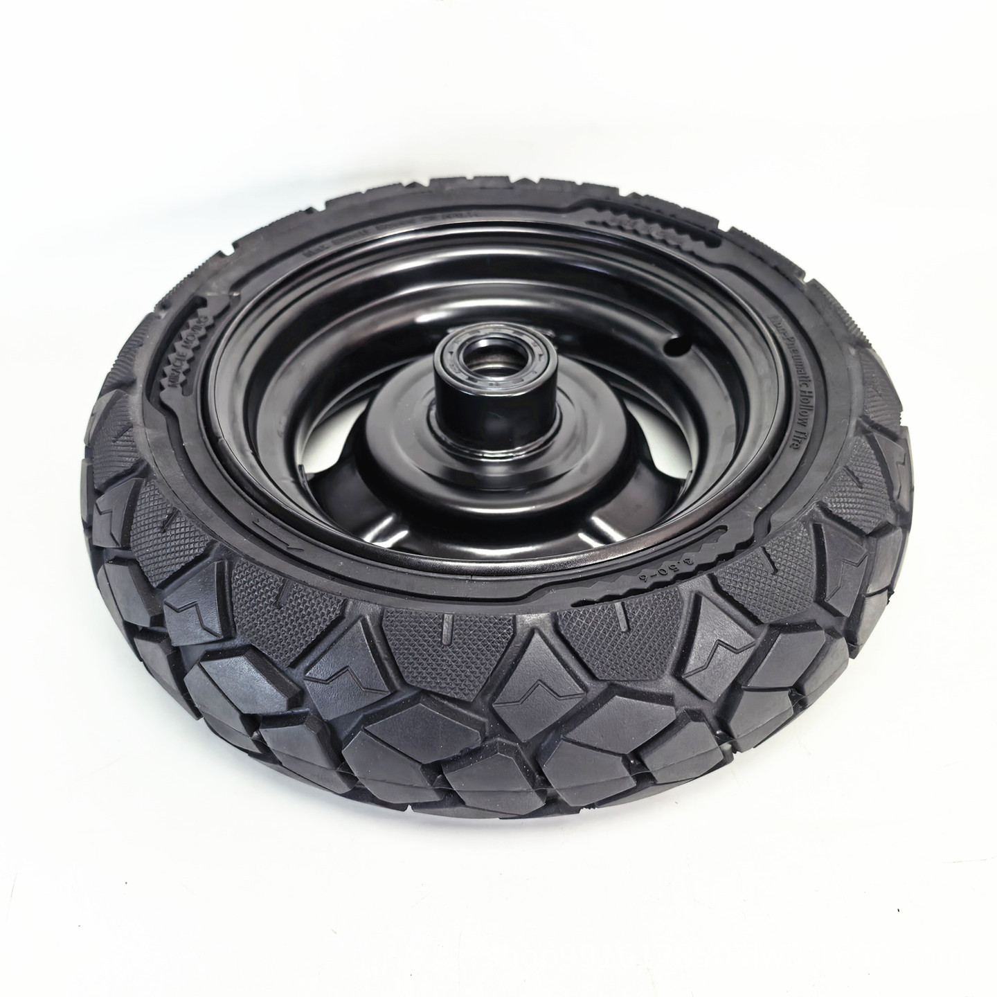 3.50-6 hollow solid tire, complete wheel assembly for the Flying Pigeon Phoenix leisure four-wheeled electric vehicle, including front and rear explosion-proof wheels