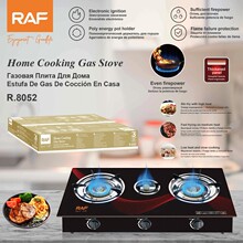 RAF跨境外贸出口欧式欧化炉三眼炉 三灶简易欧式煤气炉灶
