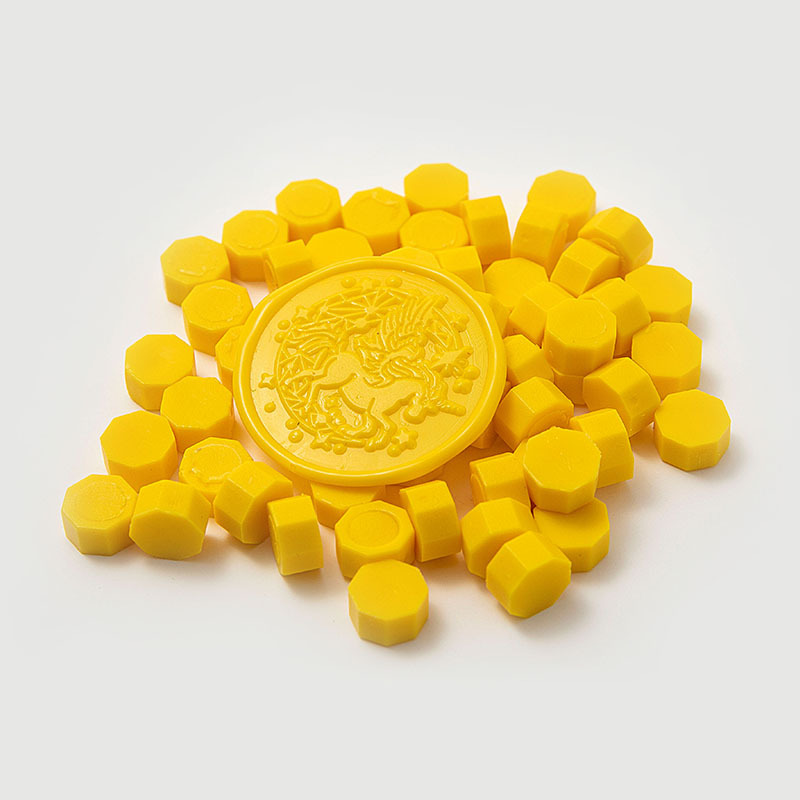 Cera de pintura al fuego, juego completo de sellos de pintura al fuego, octogonal, transparente, colorido, bolsa de colores mezclados, cera, venta al por mayor barata