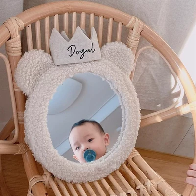 ins Bear Crown Mirror Baby: Sun visor rearview mirror