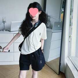 女童冰感运动夏装套装2026新款儿童短袖短裤中大童休闲两件套夏款