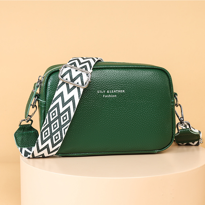 Head Layer Cowhide Small Square Bag Commuting Texture Crossbody Bag Genuine Leather Bag High-end And Versatile Shoulder Bag For Women_voghion.com
