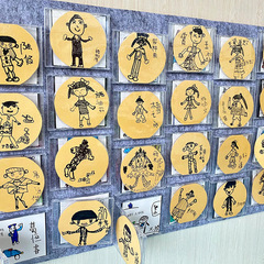 幼稚園環創壁創意箱作品展示教室美工区環境装飾完成品材料は壁面に耳を傾ける