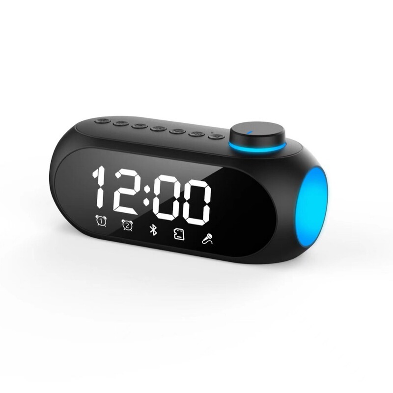 新しいRGB bluetoothスピーカーs 18-雰囲気ランプ重サブウーファ携帯ミニ時計家庭用目覚まし時計デスクトップ|undefined