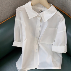 2024春季新款春裝親子裝母子夏裝洋氣潮一家三口四口襯衫時髦韓版