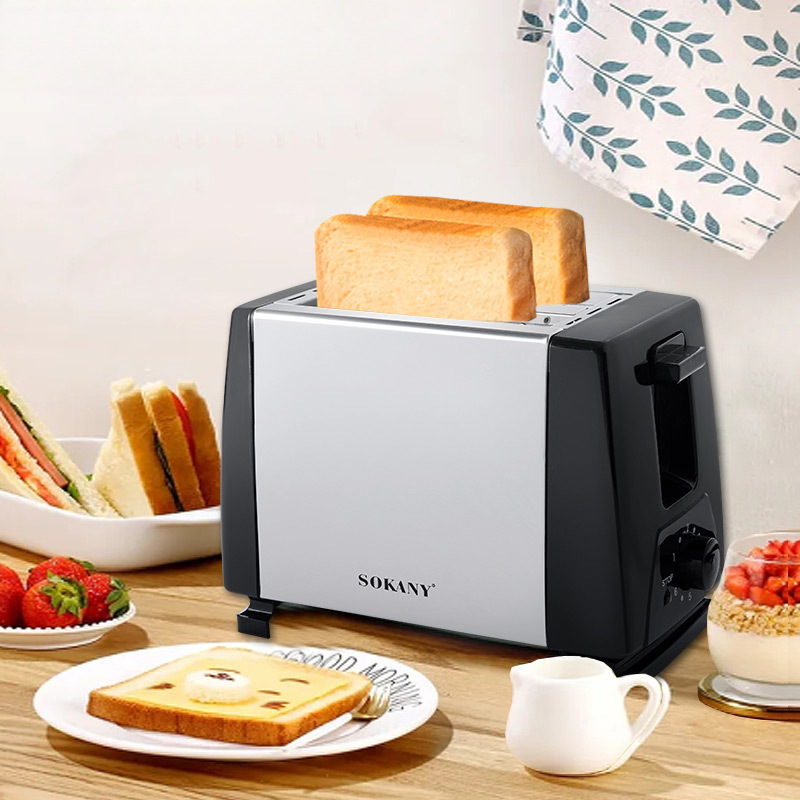 Toaster for Home Use, 2-Slice Fully Automatic Breakfast Machine, Toaster, Multifunctional, Factory Direct Sale