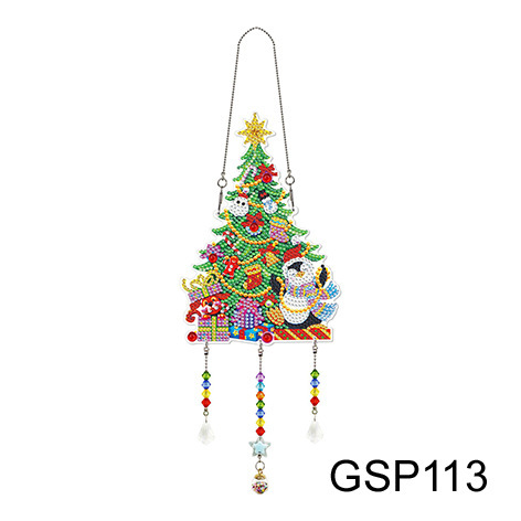 Diamante pintura Amazon transfronteriza DIY adornos de Navidad marca llena de diamantes 5d cristal mariposa diamante pintura viento carillones Decoración