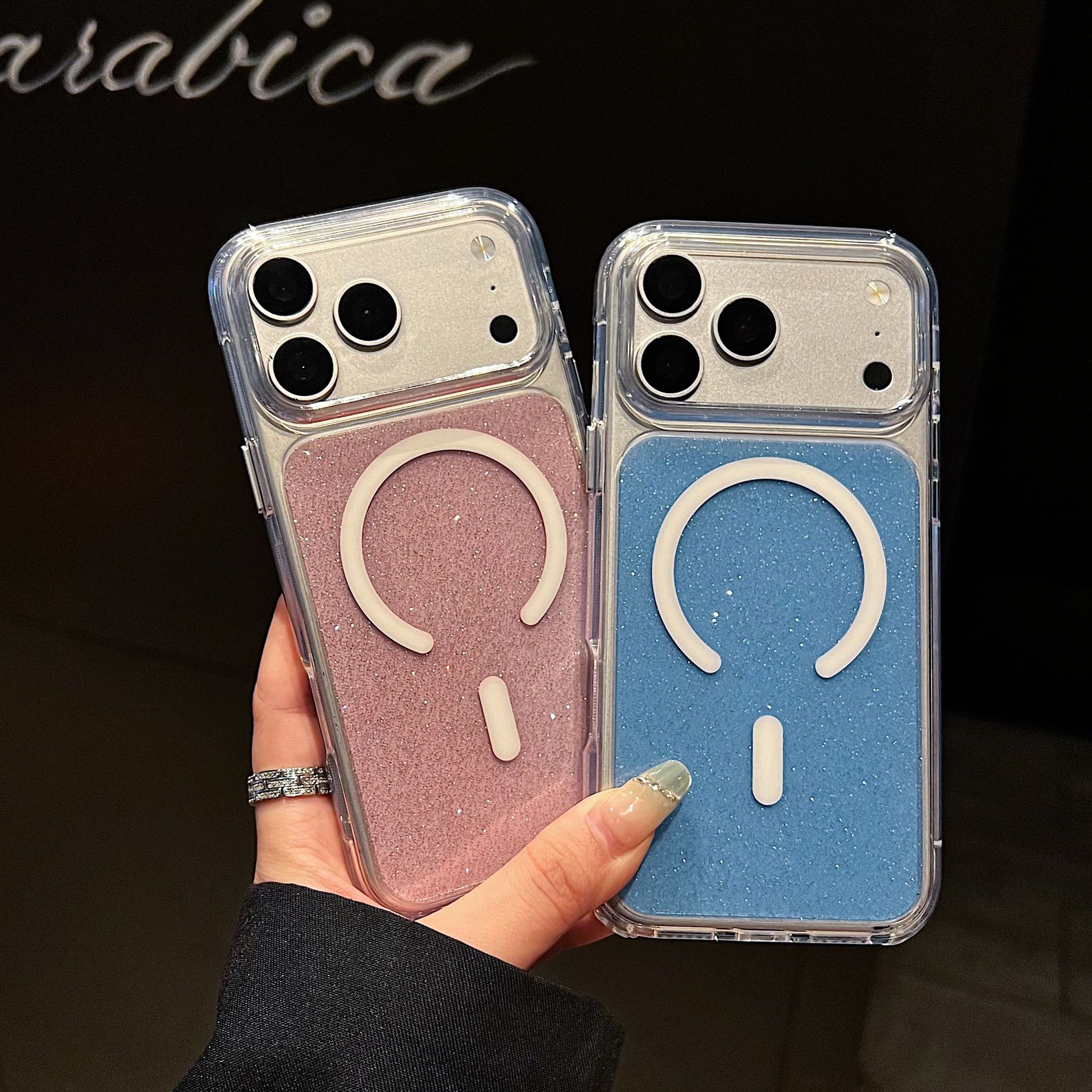Funda Magnética para iPhone 16 y 17 Pro Max, de Acrílico, Resistente a Caídas, Transparente
