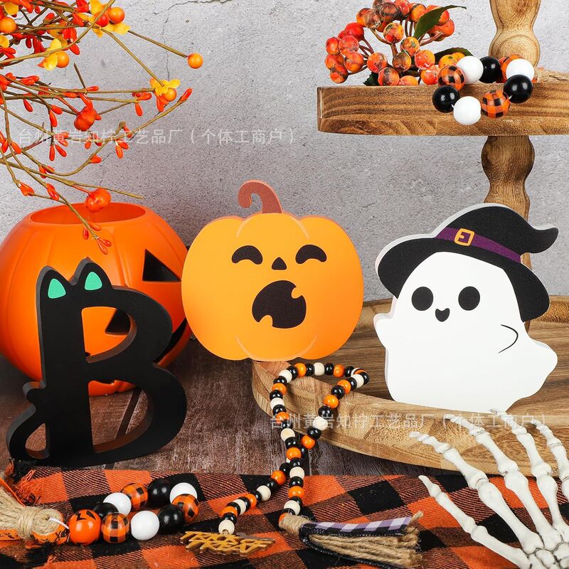 Amazon's Popular Halloween Decorations, Ghost Pumpkin Wooden Ornaments, DIY Quirky Wooden Crafts Amazon's Popular Halloween Decorations, Ghost Pumpkin Wooden Ornaments, DIY Quirky Wooden Crafts