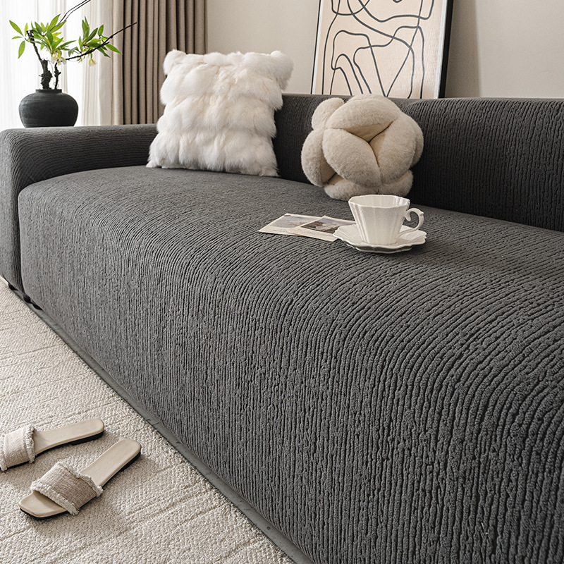 2026 nueva cubierta de sofá de terciopelo de agitación cuatro estaciones general engrosado elástico perezoso todo incluido conjunto universal transfronterizo al por mayor