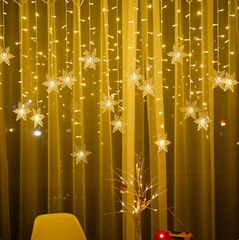 Ledクリスマス装飾灯祝日イルミネーションクリスマスツリーのフラッシュの雰囲気は、雪のカーテンライトクリスマス