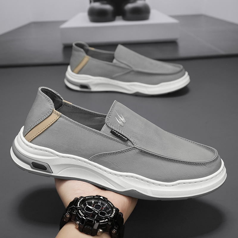 Primavera baja moda casual zapatos casuales oferta especial zapatos perezosos para hombres viejos zapatos de tela de Beijing zapatos de tela de un pie zapatos de papá