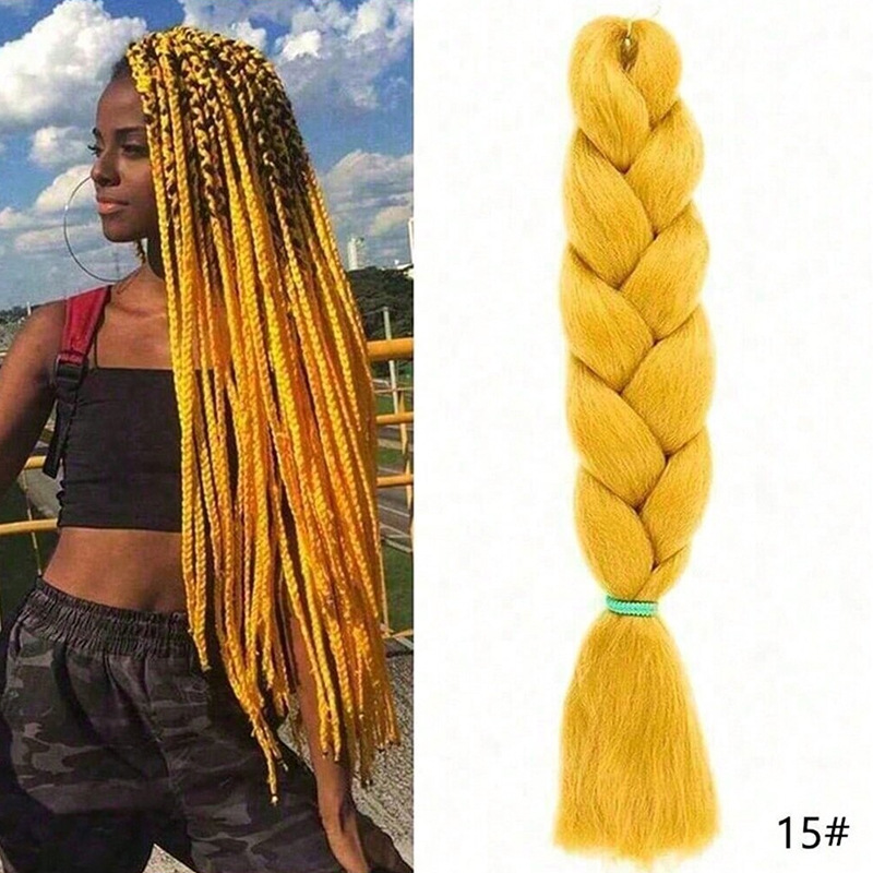 Peruca de trenza africana mujer color trenza artefacto de alta temperatura seda de trenza cabello cabello cab