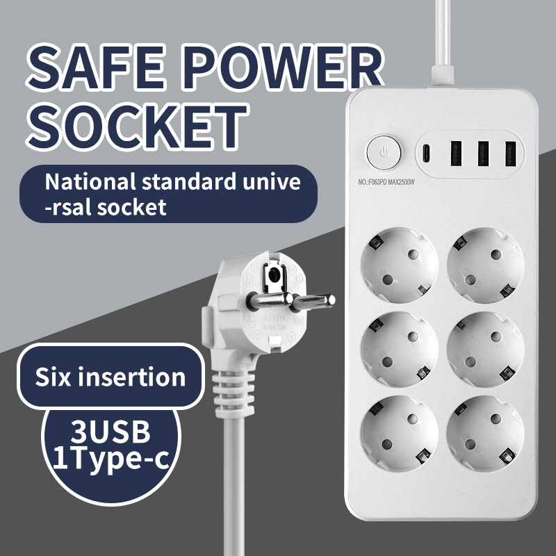 F063PD -2 metros estándar europeo blanco