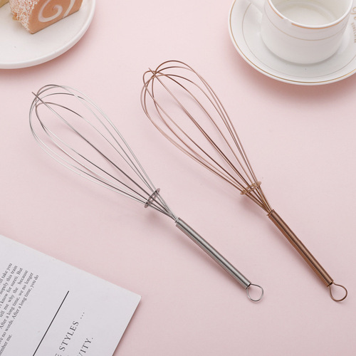 Korean creative manual mixing stainless steel egg beater multi-specification egg cream flour kitchen baking tools
