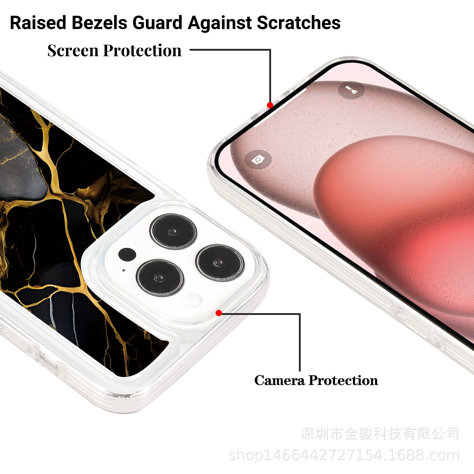 Apple, iPhone 16, раскрашенный чехол для телефона, мраморная совместимость с air bag, защитный чехол, 16promax, защита от падения, iphone