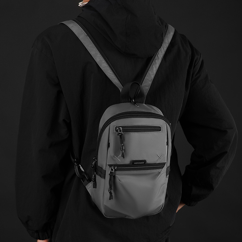WEPOWER nueva mochila de viaje de negocios para hombres, mochila de viaje de gran capacidad, mochila de pecho casual de moda