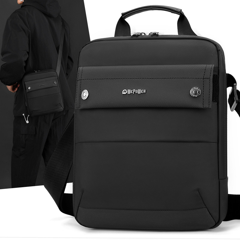 WEPOWER nuevo bolso de hombro portátil para hombre bolso de mensajero de gran capacidad para hombre bolso de mensajero impermeable para viajes de negocios