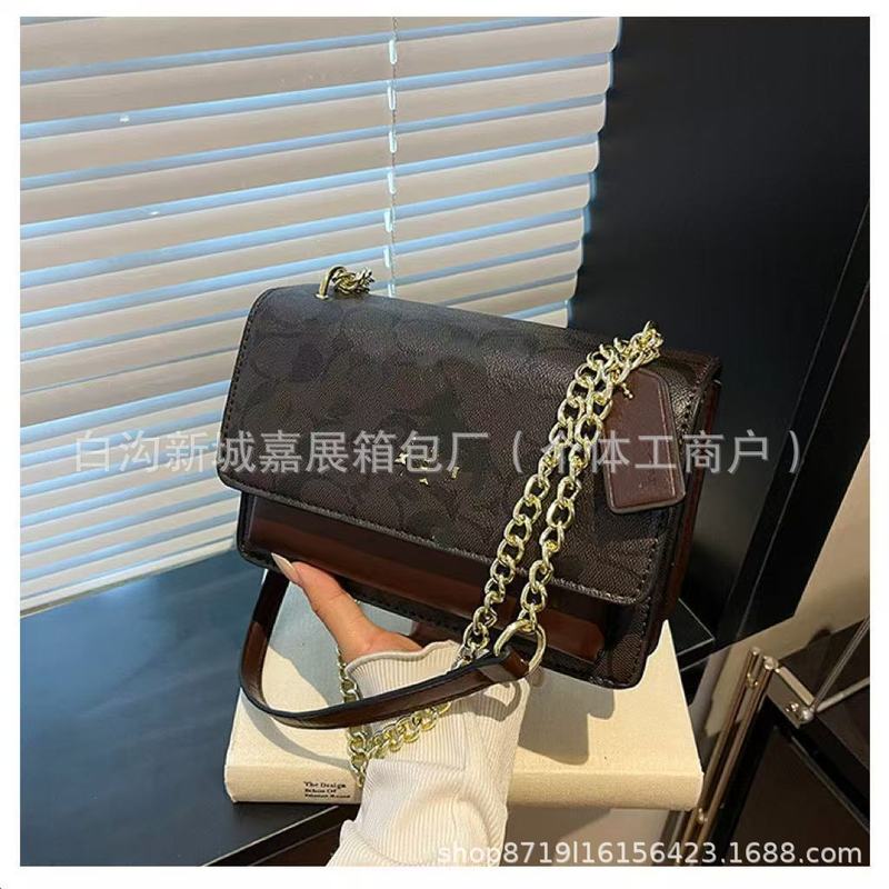 外贸女包时尚简老花色手提包潮2025新款pu质感单肩斜挎包bags批发|undefined