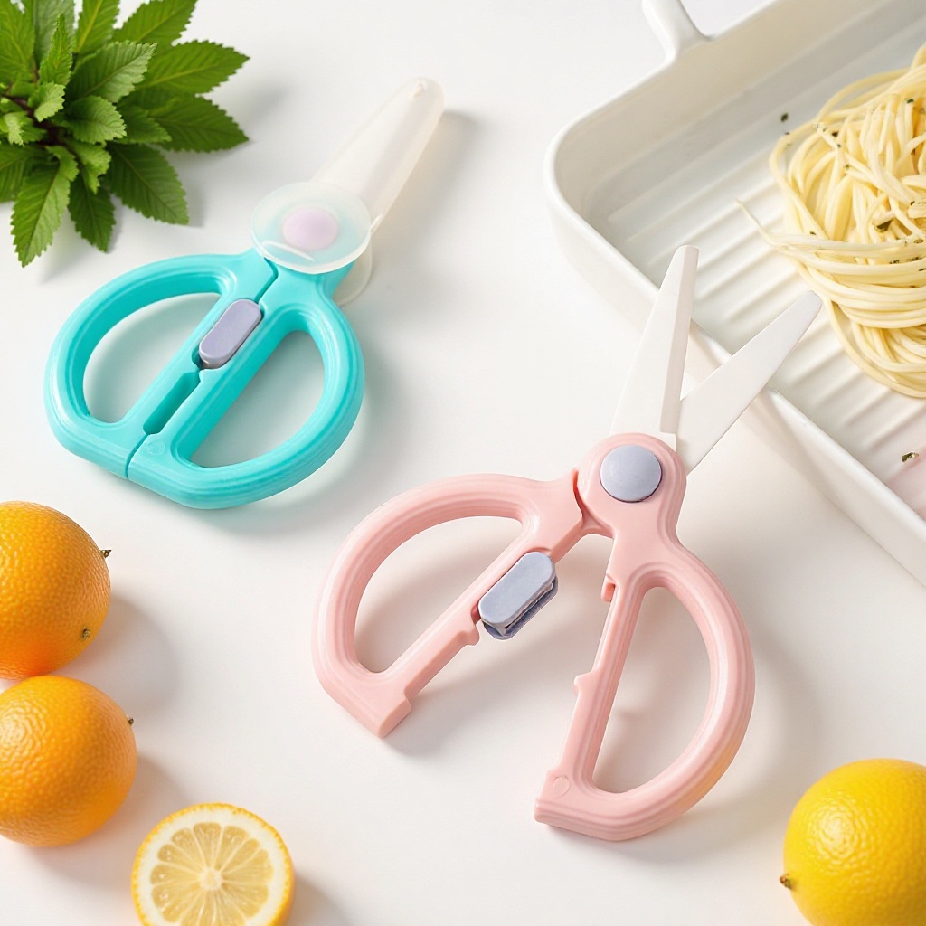 Zirconia Ceramic Scissors for Kitchen Use, Baby Food Sharing Scissors, Direct Supply from the Manufacturer, Specifically for Baby Food