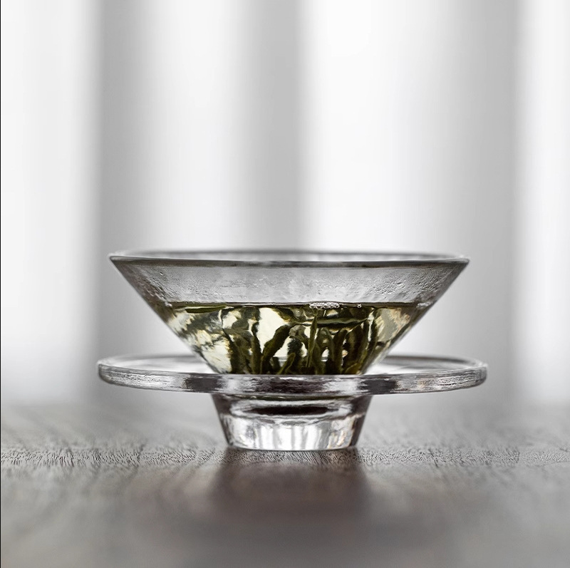 Glass Tea Cup Master Cup Single Cup Antique Large Conical Cup Green Tea Tea Bowl Kung Fu Tea Set Tea Art Bowl Glass Tea Cup Master Cup Single Cup Antique Large Conical Cup Green Tea Tea Bowl Kung Fu Tea Set Tea Art Bowl