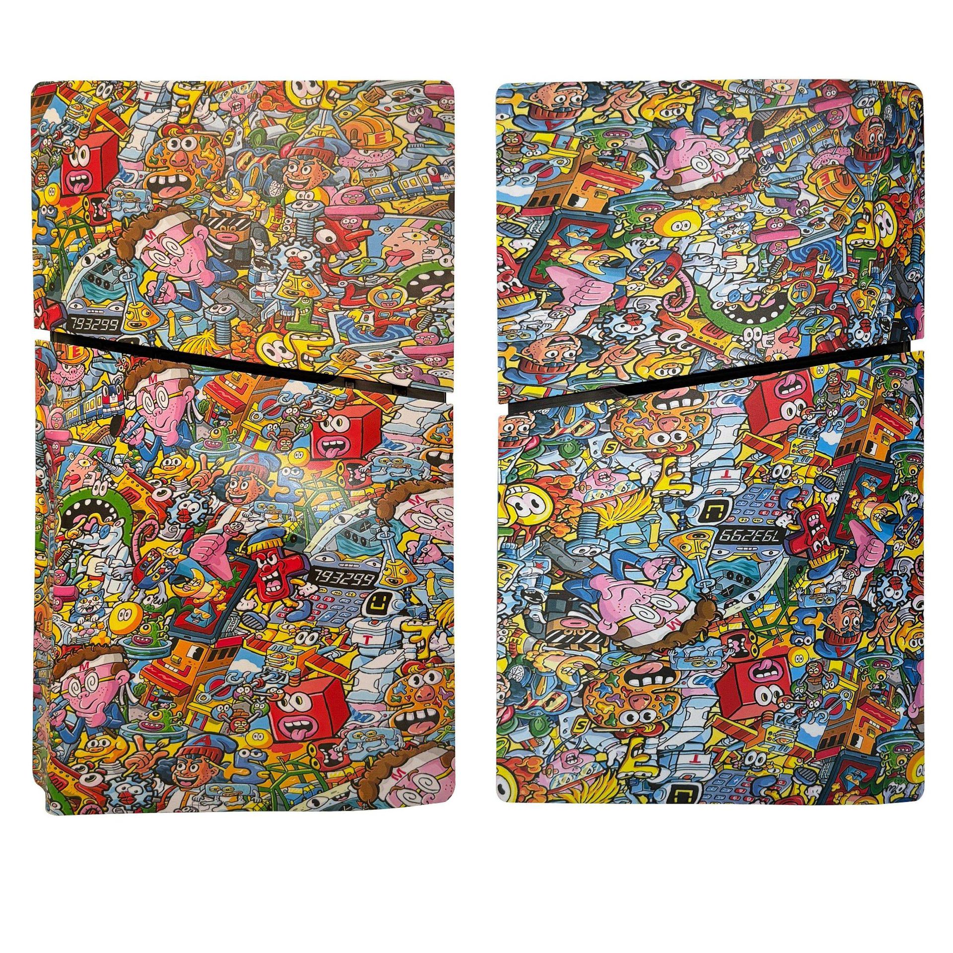 Transfronterizo exclusivo PS5Pro caja de reemplazo de fibra de carbono caja de consola de juegos caja de protección caja negra desmontable