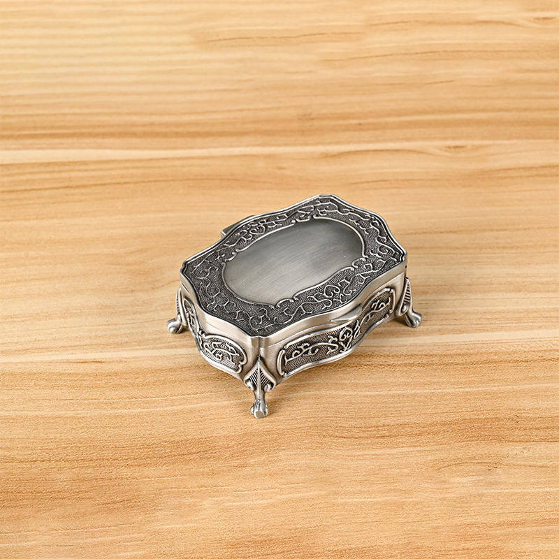 European-style vintage jewelry box zinc alloy jewelry box home storage box jewelry box gift home storage box
