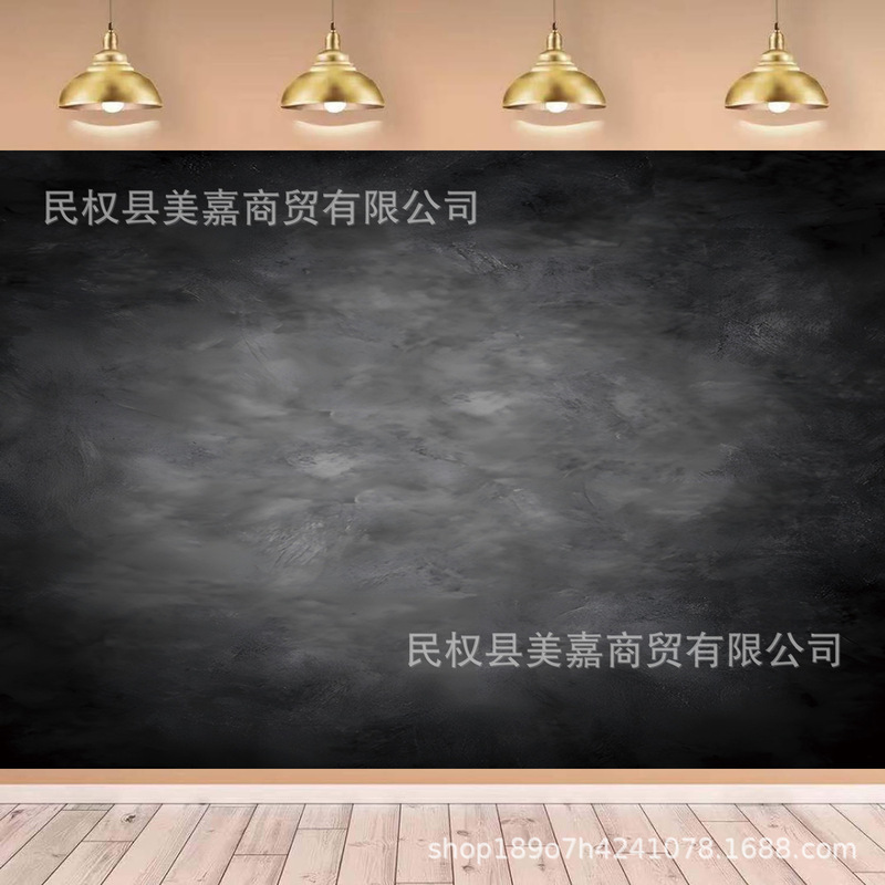 New cross-border black gradient background cloth banner birthday party layout scene nostalgia studio photo props