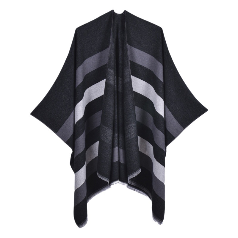 Fábrica al por mayor de las mujeres de doble cara de dos colores mantón del Cabo nuevo simple Four Seasons imitación capa de Cachemira con aire acondicionado mantón de la habitación