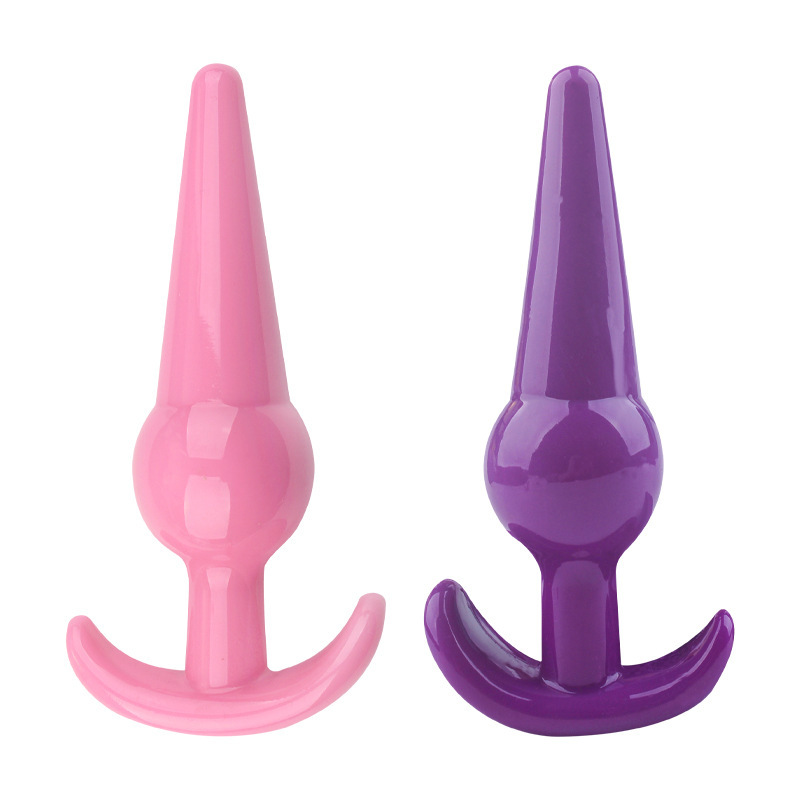 TPE Anal Plug, Large Pink Butt Plug for Adult Anal Play — detail image 2