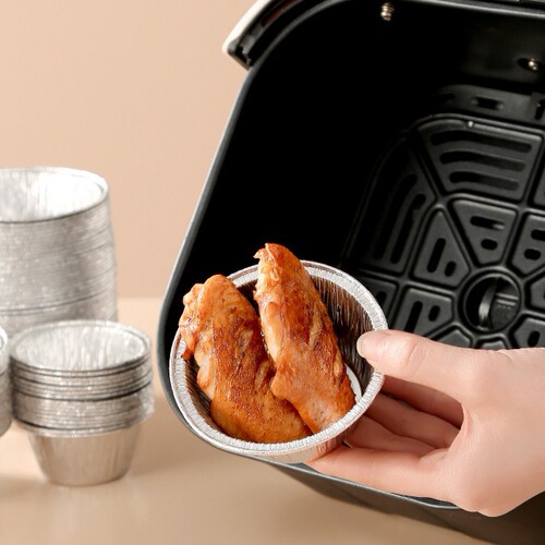 Aluminum foil bowl, aluminum foil cup, air fryer, aluminum foil plate, egg tart pastry, aluminum foil cup holder, oven, disposable household aluminum foil plate