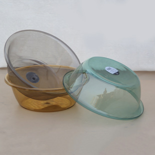 Transparent washbasin PET washbasin plastic basin vegetable basin small size household baby adult washing basin small basin