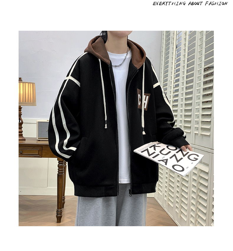 001 Giacca e cappotto primaverili e autunnali per adolescenti, studenti delle scuole medie, elegante uniforme da baseball, jeans coordinati, tre pezzi_voghion.com