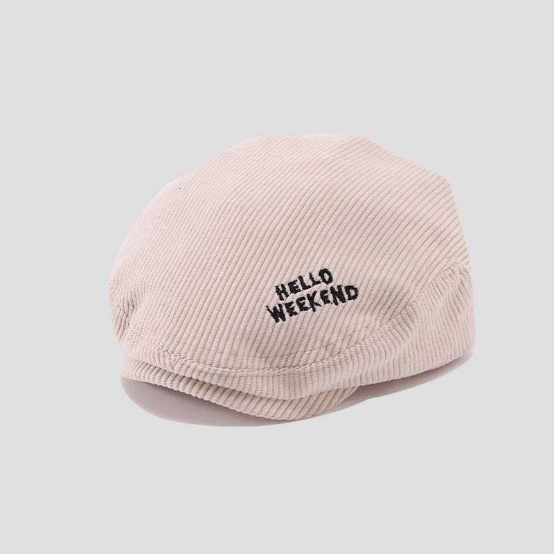 Sombreros para bebés para niños y niñas, boinas de vello de invierno y otoño versátiles para niños casuales avanzando gorras de lengua de pato