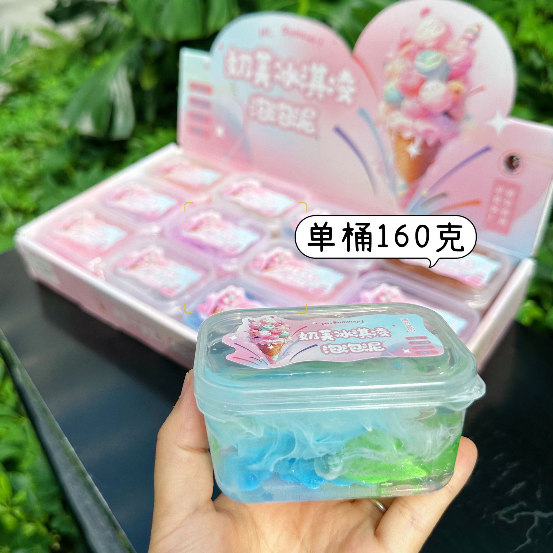 Nuevos productos de alto valor facial barro de cristal líquido juguetes de slime estudiantes y niños seguros no pegajosos liberación lote de pegamento espumante
