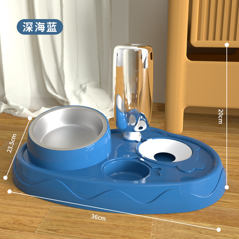 다크 블루 스테인레스 스틸 bowl【도매 재고]