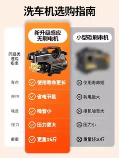 Car washing machine: Machine High-Power 220V Booster Water Pump