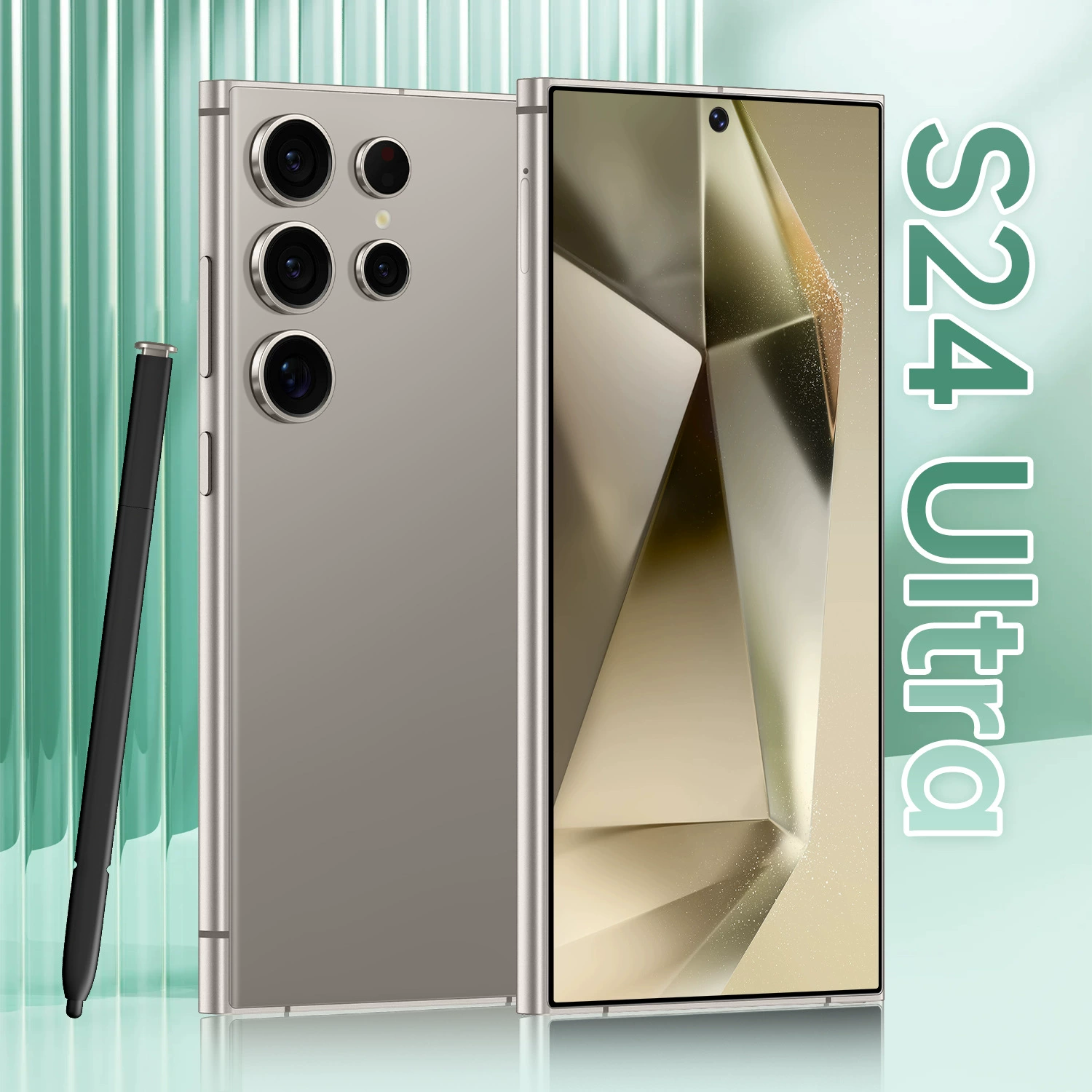 Смартфон S24 Ultra, 7.3-дюймовый экран с вырезом, 16 ГБ + 1 ТБ, быстрая зарядка, Android