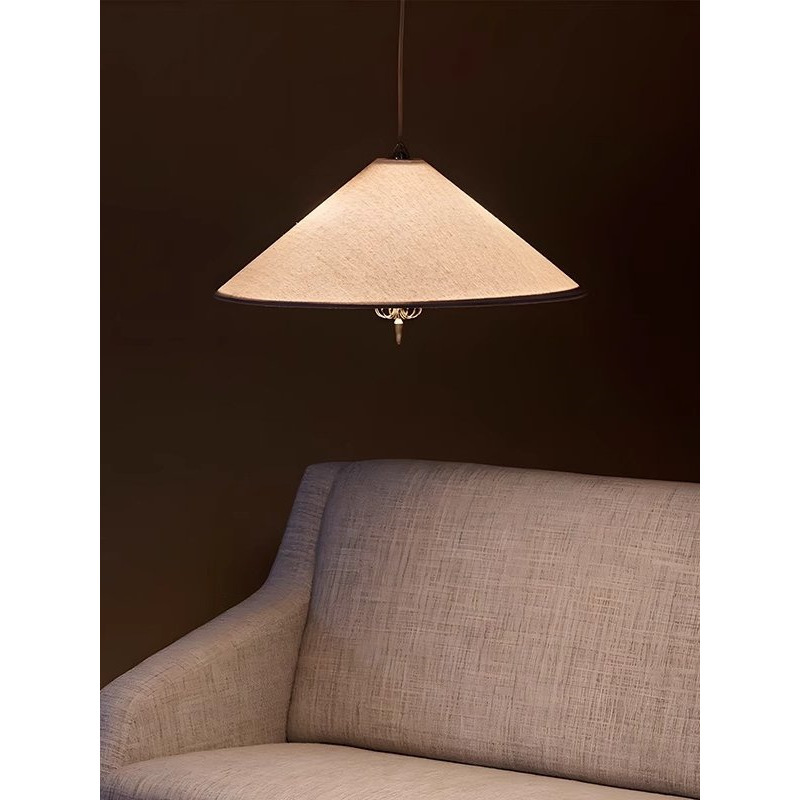 Furu Danish 1972 vintage wabi-sabi style French fabric bedroom chandelier living room dining room new Chinese style conical lamp Furu Danish 1972 vintage wabi-sabi style French fabric bedroom chandelier living room dining room new Chinese style conical lamp