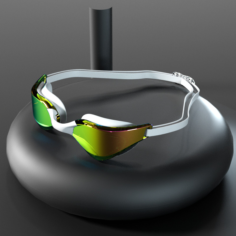 HD étanche anti-buée adulte modèle de formation course lunettes de natation professionnel confortable placage lunettes de natation_voghion.com