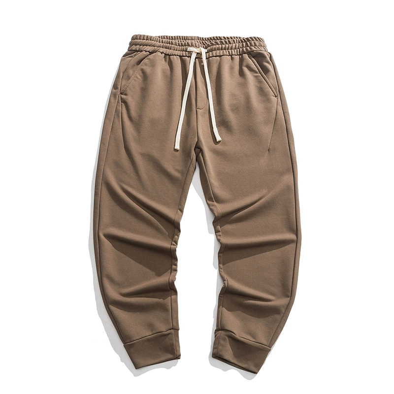 Japanese knitted retro casual trousers, drawstring, oversize