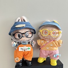 【仅衣服】Labubu衣服一二代拉布布公仔玩具娃衣背带裤可爱套装