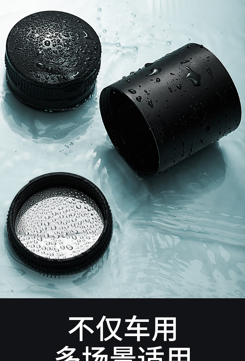 Creative car ashtray aluminum alloy inner container with lid anti-fly ash with LED lights car ashtray ash storage