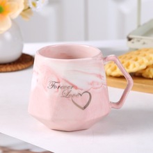爱心陶瓷杯马克杯情侣水杯婚庆伴手礼广告礼品咖啡杯印logo白瓷