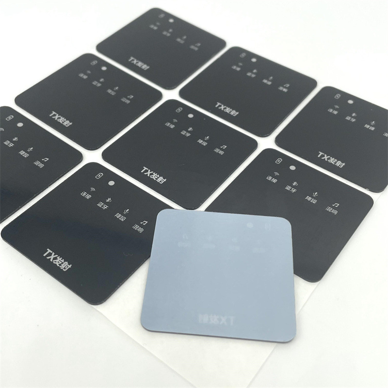 无线麦克风显示面板 抖音主播收音器PC装饰镜片厚度0.8mm可透光