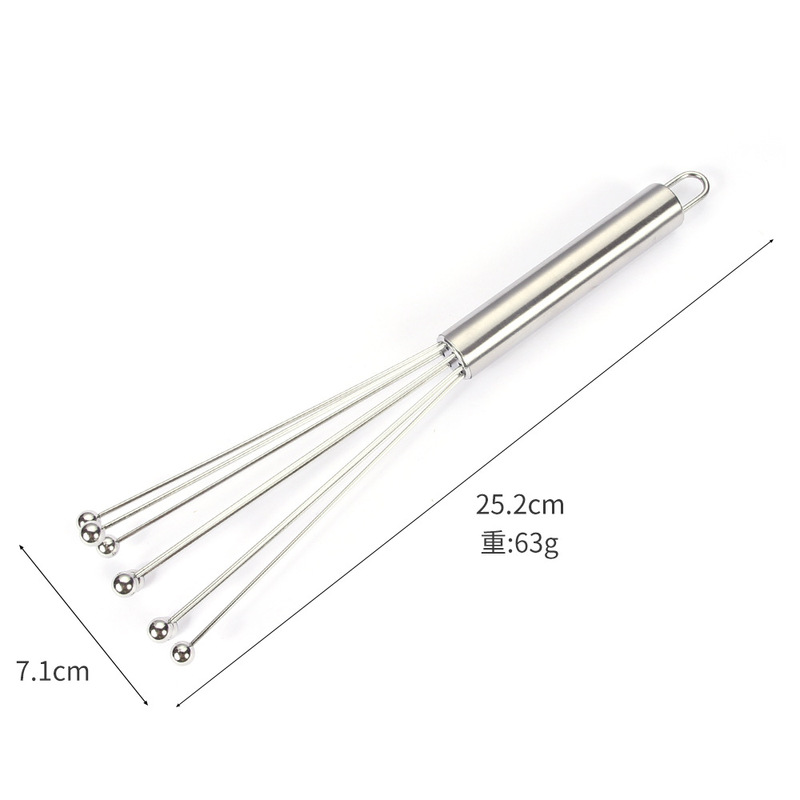 10インチ12インチ全ステンレスボール泡立て器手持ちスチールボール卵クリーム泡立て器キッチンベーキングツール|undefined